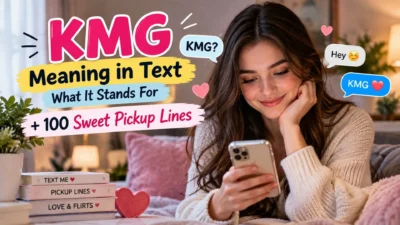Hot pick up lines shared between a smiling couple during a playful conversation